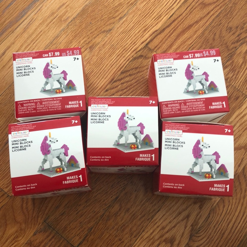 Unicorn Mini Blocks Party Favors